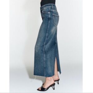 Midi/Maxi back slip stretch denim pencil skirt